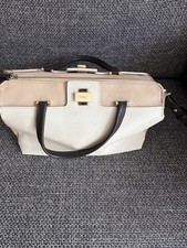 FURLA Henkeltasche Damen Saffiano Leder Beige...