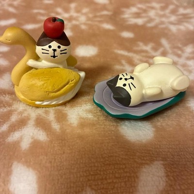 DECOLE Concombre Figure Cat Swan Cream Puff Oyster  2pcs set DECOLE Concombre