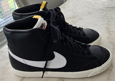 Men's 10 M Nike Blazer Mid '77 77 Suede Black White CI1172-005 Basketball Shoes