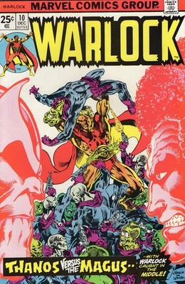 Warlock #10 Fine+ Origin of Thanos and Gamora 2nd App In-Betweener (Marvel 1975)