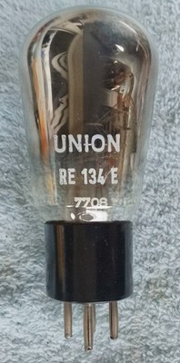 Elektronenröhre Fa UNION / TFK - Typ: RE134 E  / NF-Triode Endstufe / NOS