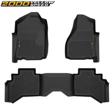 Tpe Floor Mats Liners 3d Molded Fit For 02-09 Dodge Ram 1500 2500 3500 Quad Cab
