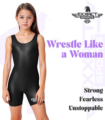 Exxact Sports hochgeschnittenes Jugend Mädchen Wrestling Singlet, vollflächige Singlets - Bild 4 von 54