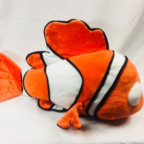 Disney Store Exclusive Finding Nemo 16” Soft Stuffed Plush Fish Toy Black Orange - Picture 6 of 12