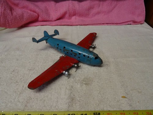 Vintage Wyandotte Marx USAF Pre WW2 FOUR ENGINE DEFENSE BOMBER TOY AIRPLANE - Picture 3 of 12