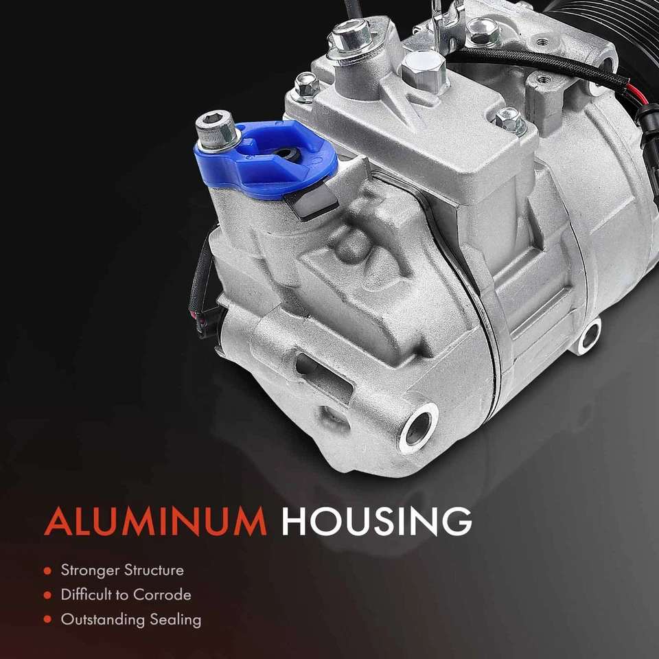 Compresor de aire acondicionado con embrague para Audi Q7 2007-2010 Volkswagen Touareg 2006-2017 3,6 L Foto 3 de 4