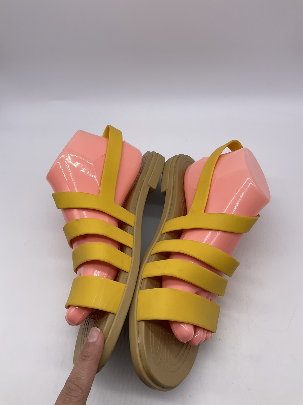 Crocs iconic Comfort Womens Tulum Sandals Size 10 Gem