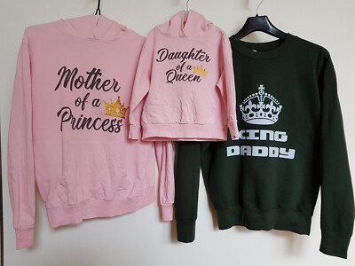 Familien Outfit Pullover Princess Queen King