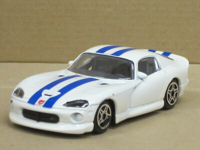 Dodge Viper GTS Coupé in weiß, ohne OVP, Bburago Street Fire, 1:43