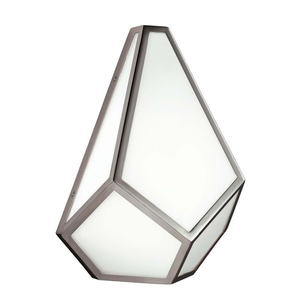 Wandlampe Designleuchte Flurlampe Wohnzimmerleuchte Acryl Stahl Nickel 1 Flammig-image