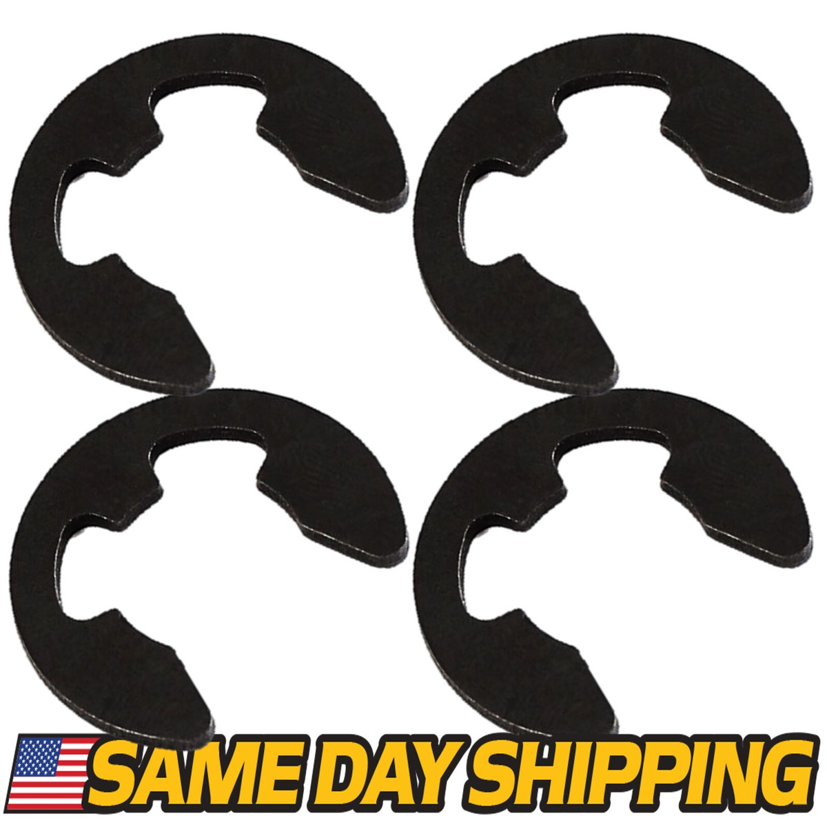 4 Pack) 812000029 12000029 E-Clip Snap Ring Fits Husqvarna Poulan