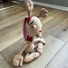 Vintage Ren And Stimpy Ren Hoek Reindeer Plush With Tags