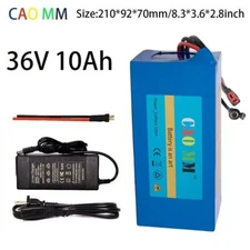 36V 10AH Lithium ion Battery for 36V 200W-1000W ebike Bicycle Bike Motor 30A BMS