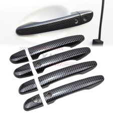 Door Handle Cover For Mazda 2 3 6 Cx-3 Cx-5 2013-24 Carbon Fiber Effect W Smart