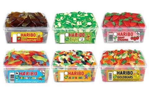 Haribo Süßigkeiten lose Auswahl und Mischung Hochzeit Gastgeschenke Kinder Party Tasche Füllung Großpackung Süßigkeiten