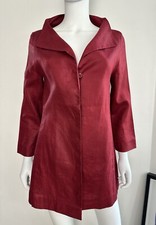 Annette Gortz Rust Red Linen Jacket, 36