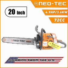 72cc Chainsaw Gasoline Power with 20 Guide Ba...