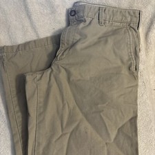 Izod Saltwater Slim Fit Chino Pants Men's Size 32 x 30 Khaki Beige Casual