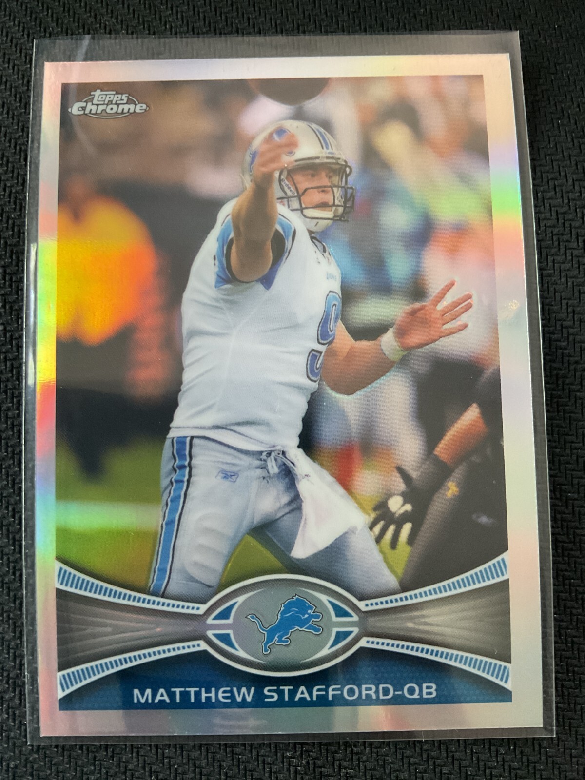 Matthew Stafford 2012 Topps Chrome Refractor Parallel Card #126