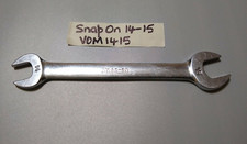 Snap On Vom1415 14mm. X 15mm. Open End Wrench 6.9 Long. Snap On Vom1415 14mm. X 15mm. Open End Wrench 6.9 Long.