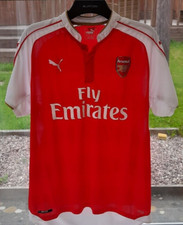 Arsenal FC 2015-16 Home Shirt, Puma, XL, Excellent Condition