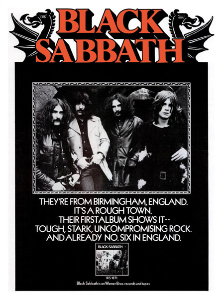 Black Sabbath - First - 1970 - Release Promo Poster | eBay