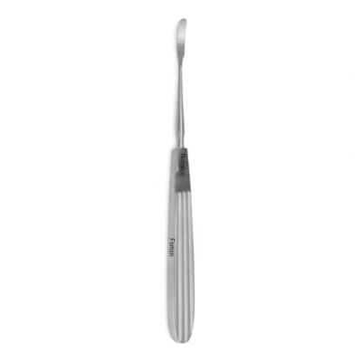 Fomon Periosteal Elevator, 6.5'', Slightly Curved, Standard Pattern, 4.5 mm Wide