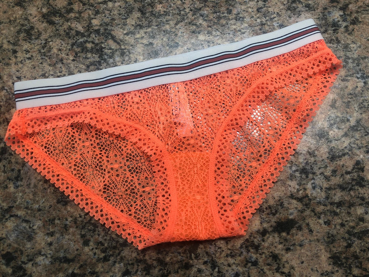 Victoria's Secret Bikini/culotte Bikini Small NWT Orange