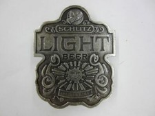 Vintage 1976 Bergamot SCHLITZ LIGHT BEER Special Lager Advertising Belt Buckle