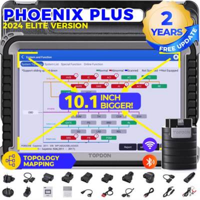 2025 TOPDON Phoenix Plus Topology Mapping Tool Full System Diagnostic Scanner