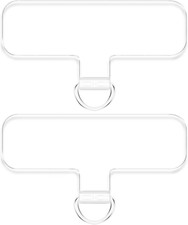 2Pcs Transparent Phone Tether Tabs for Clear Phone Cases, Cell Phone Tether Repl