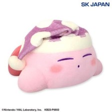 Kirby wool felt style BIG plush doll Sleep TAITO Japan Official toy 14"