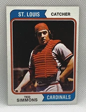 Ted Simmons 1974 Topps #260 HOF Cardinals EXMINT clean card sharp corners