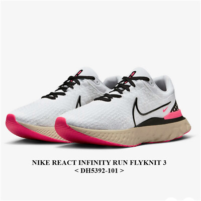NIKE REACT INFINITY RUN FK 3 (DH5392-101) Men Running Shoes,New in Box ''NO LID''