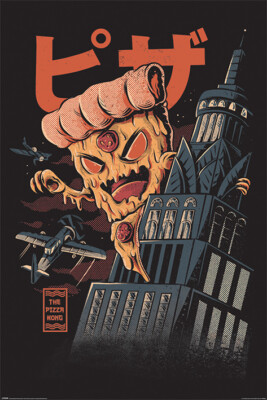 Illustrata Poster - Pizza Kong - Offiziell lizenziert 61x 91,5 cm Maxi Poster PP34649