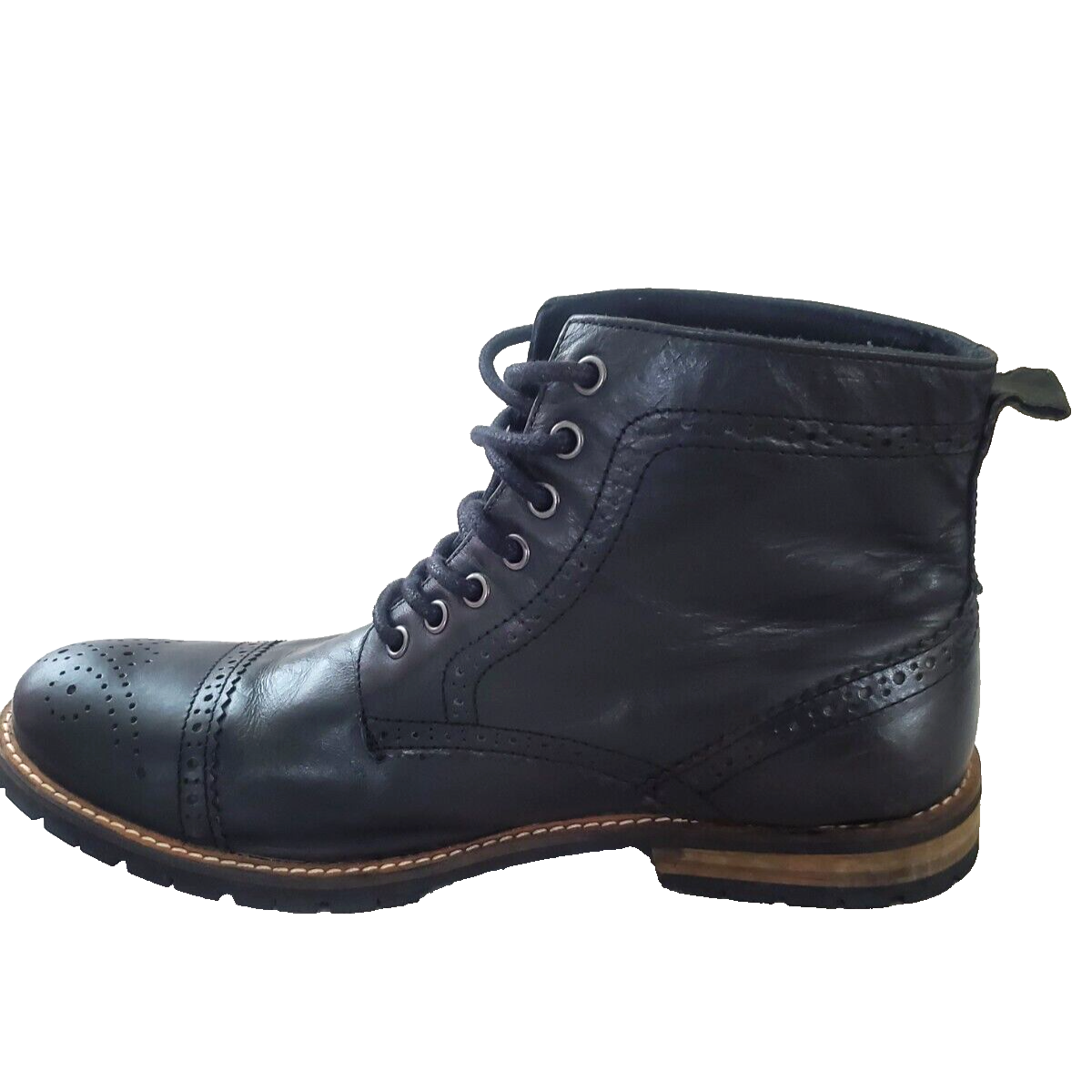 Boots Ankle Jeffrey Tyler Men SIZE 11 Leather Brogues Lace 