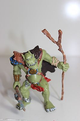 HTF Papo Fantasy Figure Green Monster Figure with weapons | eBay