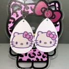 Hand made Drop Dangle Kawaii Sanrio Girls Womens Glitter Hello Kitty Earrings — photo 1