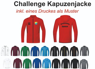 JAKO Trainingsjacke Challenge mit Kapuze inkl.eines Druckes Größe S-44 6821(D)