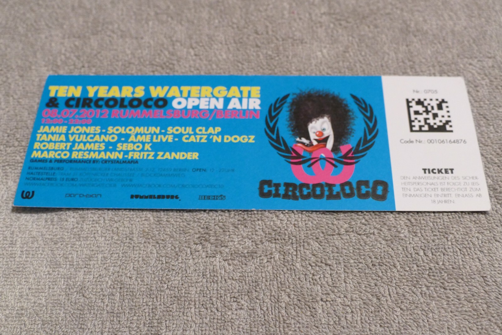 Ten Years Watergate Ticket