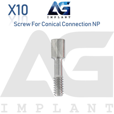 10 Fixation Titanium Screw Narrow Platform Conical Connection Dental 