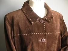 Berkertex Leather Jacket Coat 18 Suede Soft Boyfriend Relaxed Fit Western Cowboy