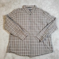 Eddie Bauer Button Down Shirt 2XL Mens Plaid
