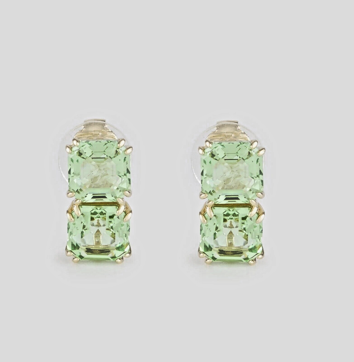 New in Gift Box SWAROVSKI Brand 5654559 Gold Green Millenia Clip