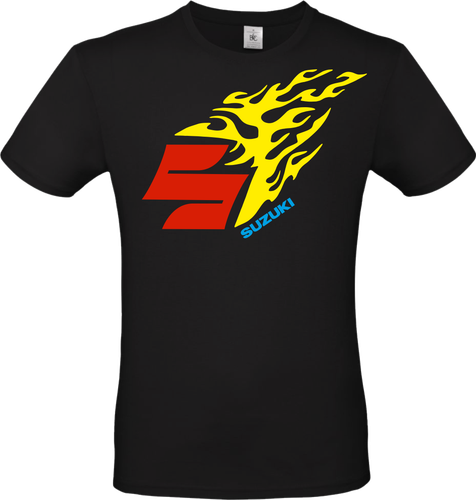 Maglietta unisex t-shirt Moto Suzuki fire racing idea regalo - Imagen 3 de 19