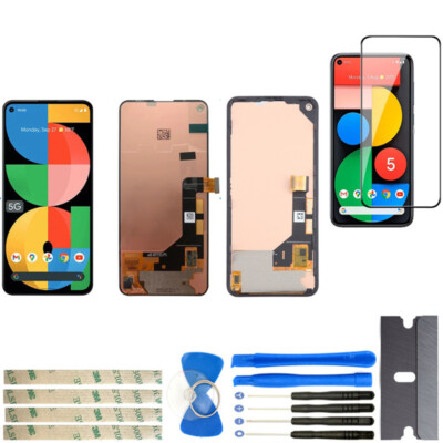 For Google Pixel 5a G1F8F Display Lcd Touch Screen Digitizer Replacement + Frame