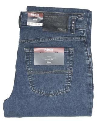 Pioneer Jeans RON 11441 Stretch Hose blau schwarz blue-black dunkelblau 1.Wahl