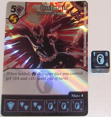 Foil OWLMAN: THOMAS WAYNE JR 25/124 Batman Dice Masters DC