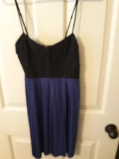SOLEMIO Womens Blue/Black Mini Cocktail Dress - Medium - Excellent Condition!