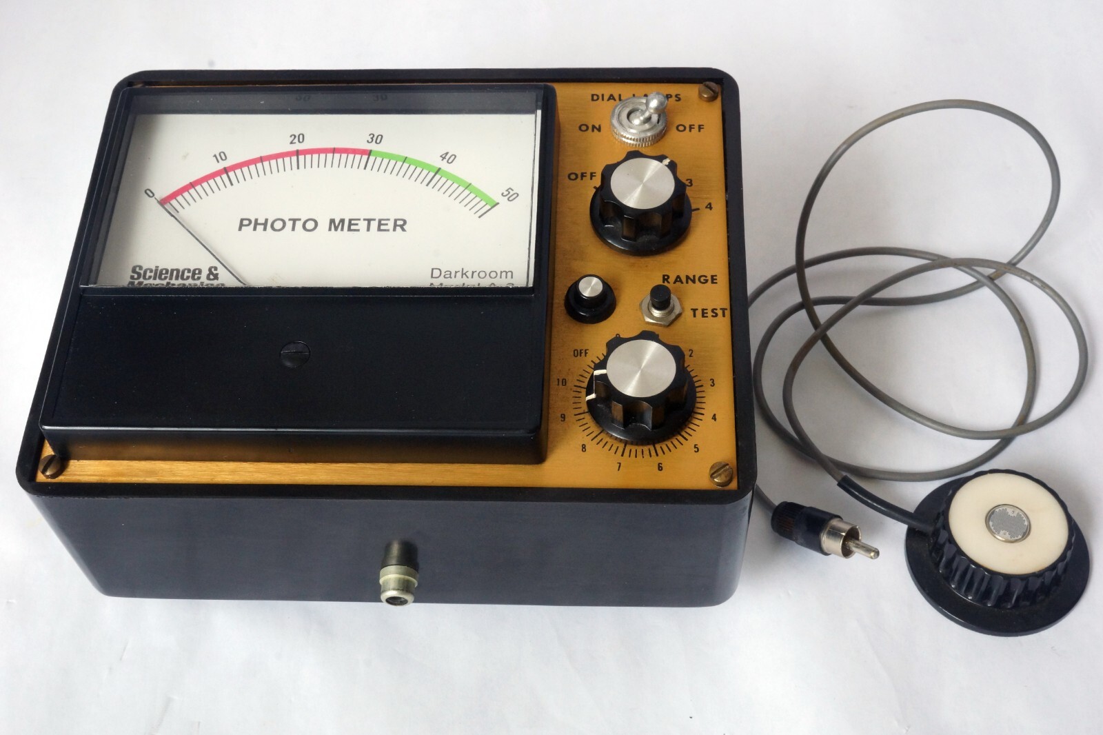 Model A3 Supersensitive Photometer Science & Mechanics w/ Easel Probe Works Well